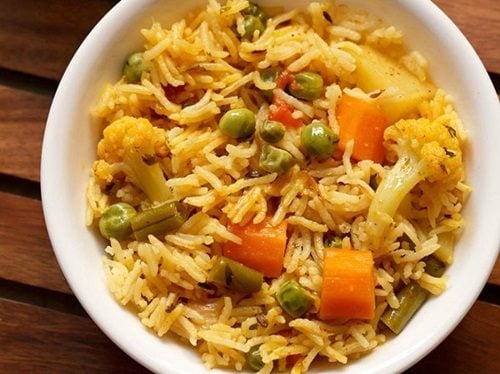 spicy vegetable pulao recipe