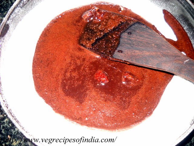 adding-cocoa-mixture-to-flour