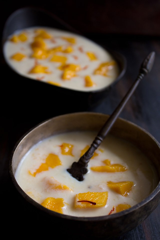 easy mango raita, quick mango raita
