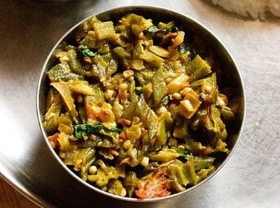 bhindi bhaji recipe | bhindi sabzi recipe, how to make bhindi bhaji recipe