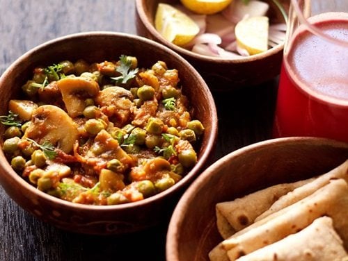 matar mushroom recipe