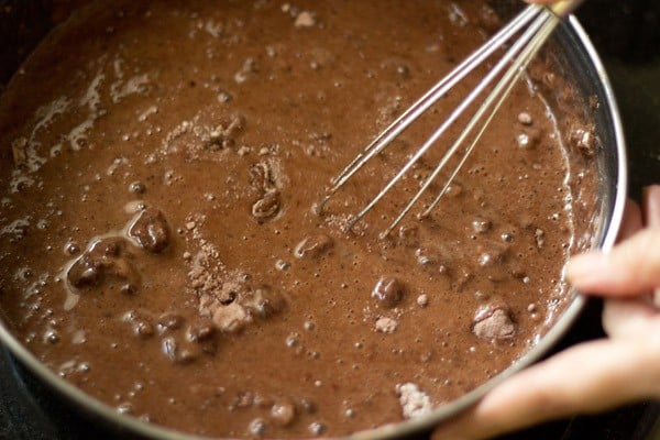 preparing basic eggless chocolate cake recipe