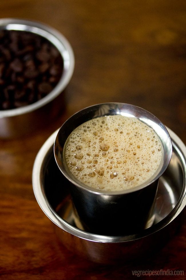 filter coffee recipe, how to make filter coffee | south indian ...