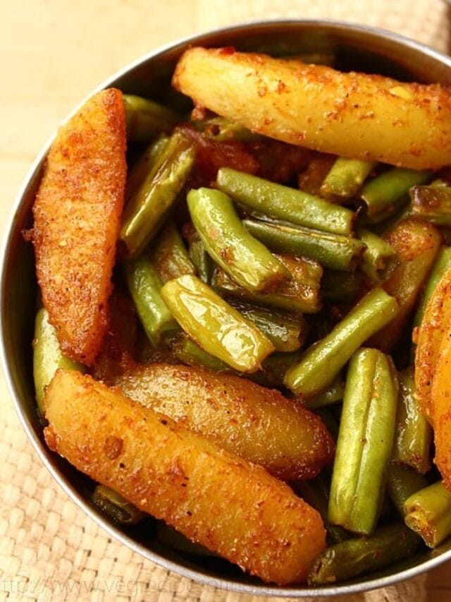 French Bean Recipe (Aloo Beans)