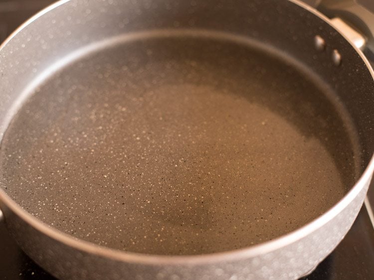 oil in a pan