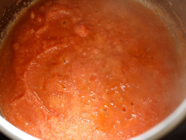 mix ground onion-tomato paste