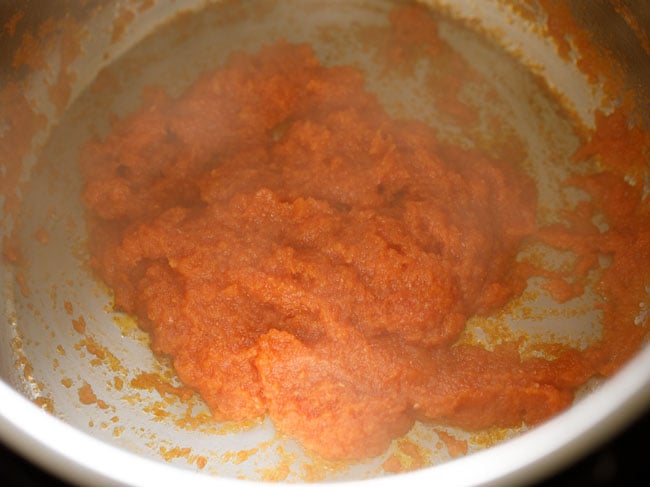 saute the masala paste in instant pot