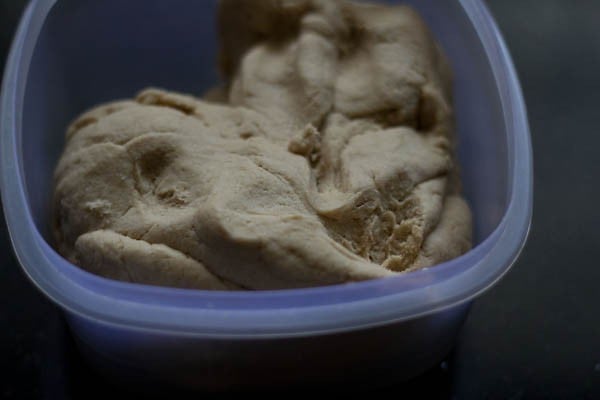 dough for puri or poori recipe.
