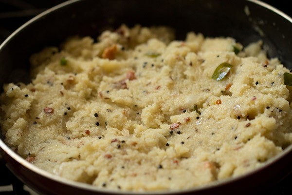 upma done and cooked well