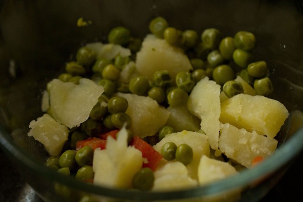 le verdure per la ricetta delle cotolette veg