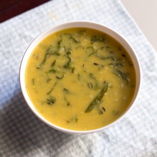 spinach dal recipe, palak dal recipe