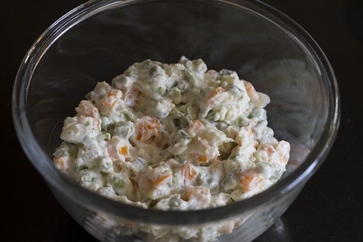 making russian salad recipe