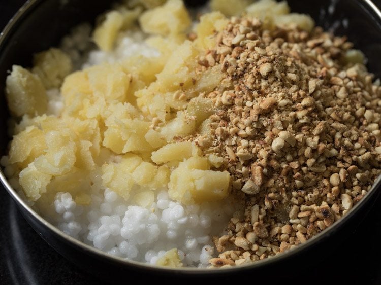 Making Sabudana Vada Recipe