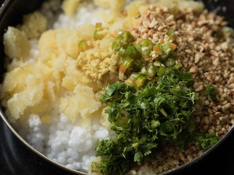 Making Sabudana Vada Recipe