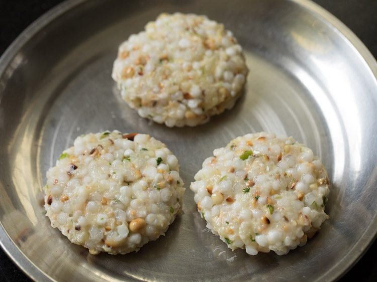 Making Sabudana Vada Recipe