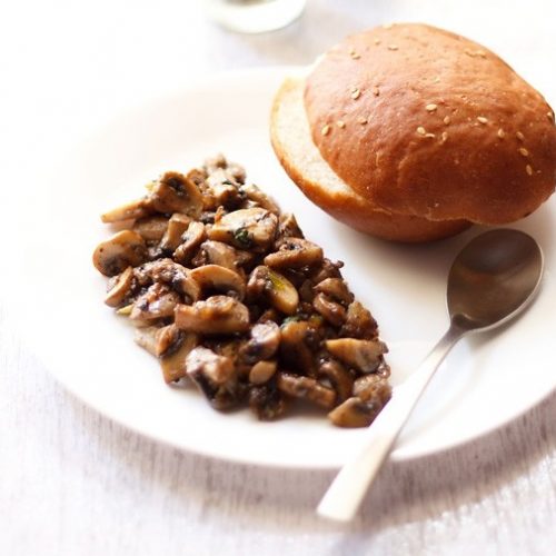 Italian Garlic Mushroom Recipe in Olive Oil