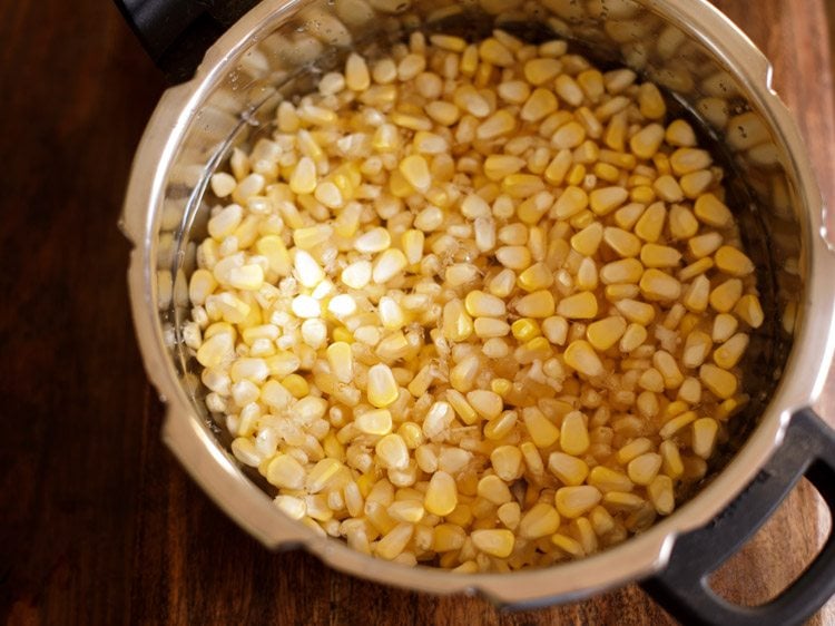 pressure cooking corn kernels