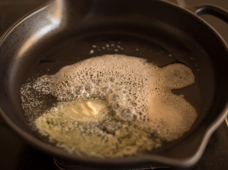 melt butter in a pan