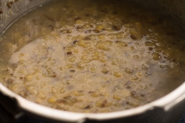 cooking lentils in cooker