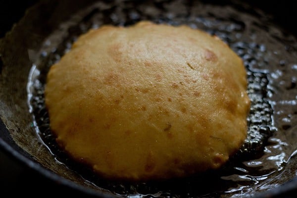 frying Mangalore buns in oil