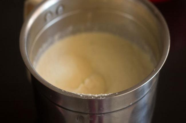 ingredients ground to a smooth mixture. 