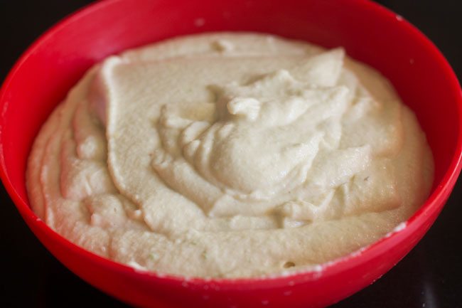 ground batter added in a large bowl. 