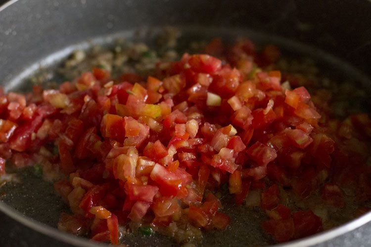 chopped tomatoes added