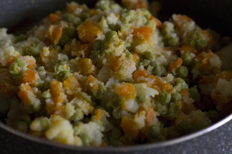 mashed vegetables added