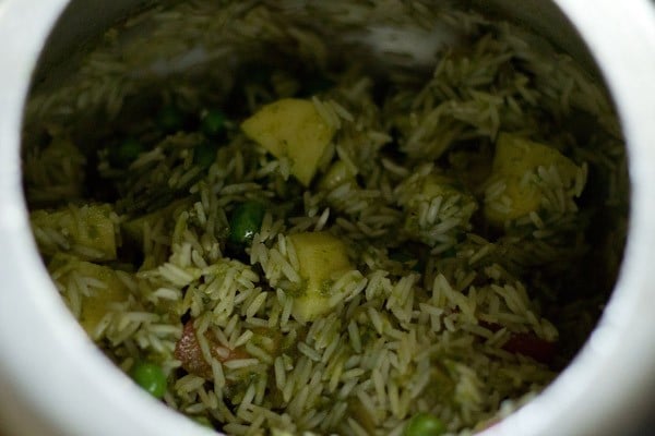 rice for pudina pulao recipe