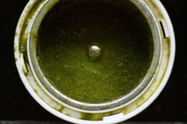 mint coriander paste for mint pulao recipe