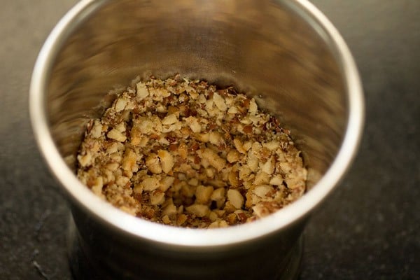 peanut mixture in a jar