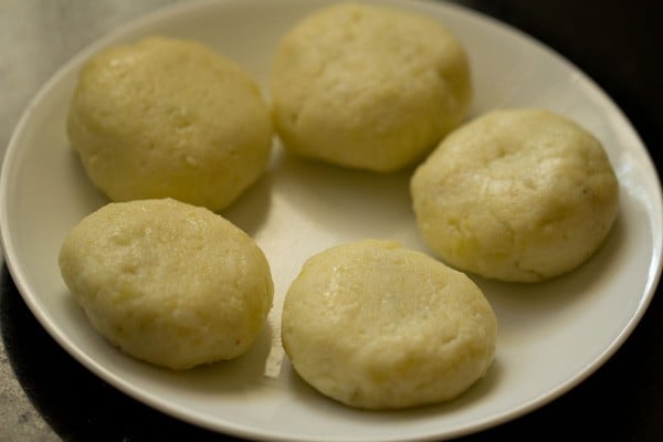 prepared farali pattice on a plate