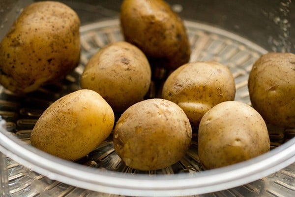 boiled potatoes