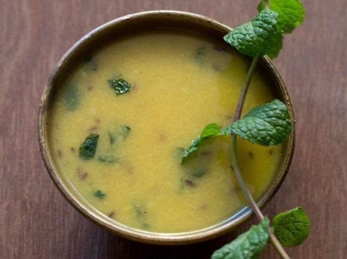 mint moong dal recipe