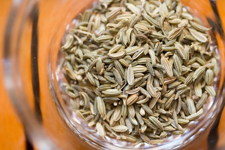 saunf or fennel seeds in a bowl