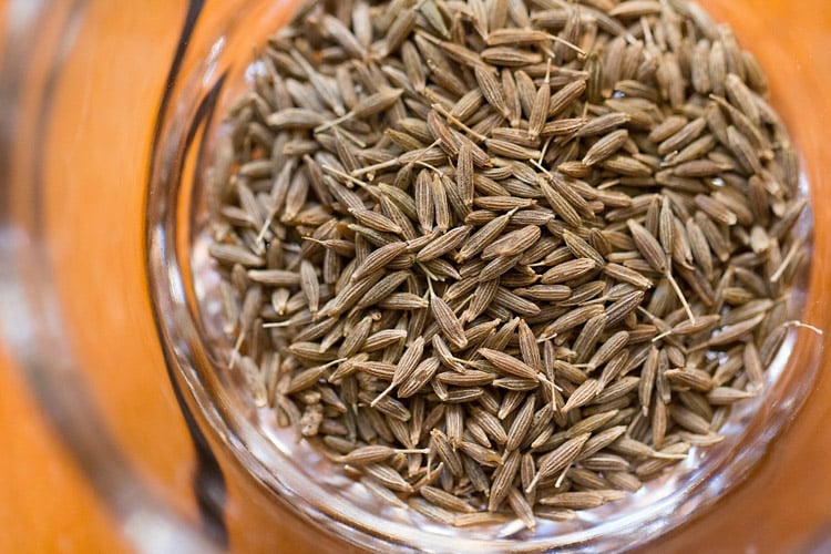 cumin seeds in a bowl