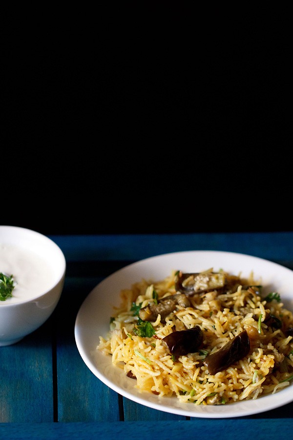 baingan pulao brinjal pulao