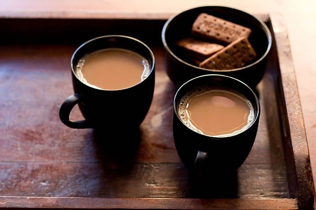 ginger tea served in glasses