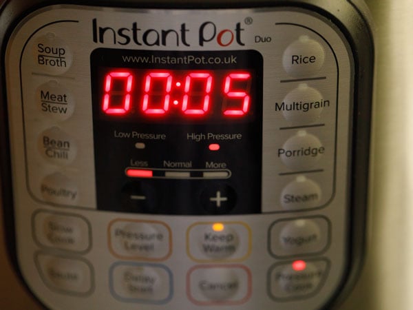 cooking pulao in instant pot