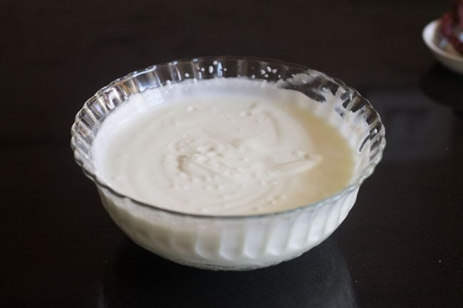 smooth and creamy curd 