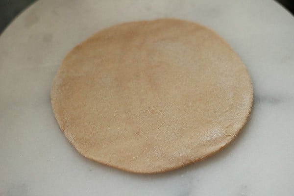 rolling paratha