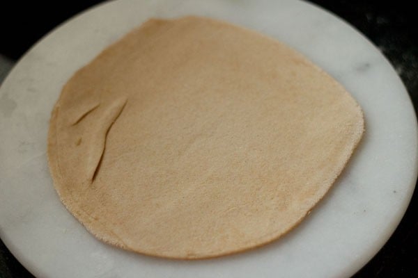 rolled paratha