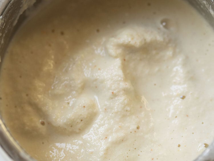 coconut chutney base after grinding