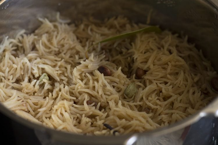 cooked jaggery rice