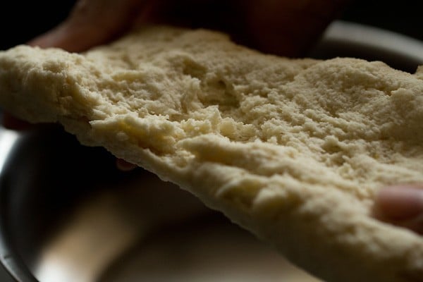 puri dough shown