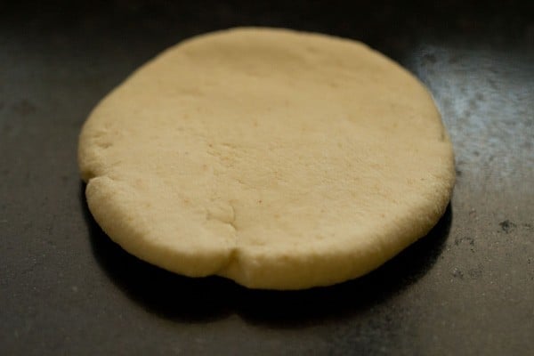 rolling puri dough