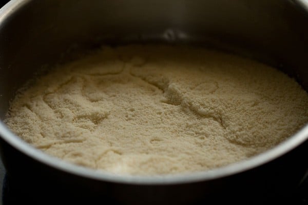 water added to flour mixture