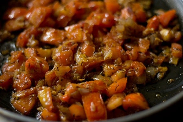 sauteing tomatoes