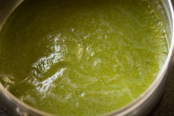 Pani Puri 9 chutney removed in a bowl