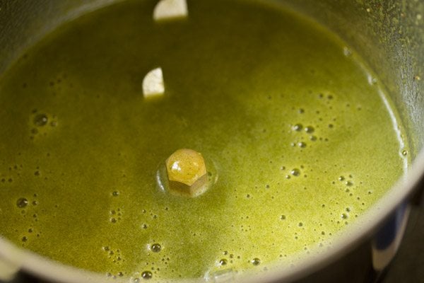Pani Puri 10 water added to grinder jar